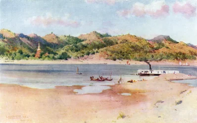 ローム川のプロムでの着陸ゴート